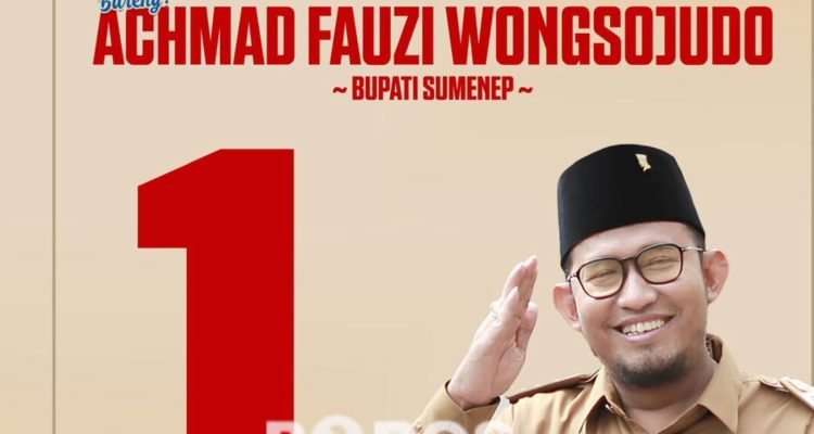 Poster program Mudik Gratis 2026 Pemkab Sumenep bersama Bupati Achmad Fauzi Wongsojudo.