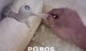 Kran air PDAMM Sumenep di kamar mandi milik salah satu warga tidak berrfungsi.