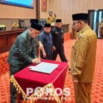 Pemerintah Daerah Sumenep resmi mengesahkan tiga Raperda dalam rapat Paripurna, Selasa (07/04).
