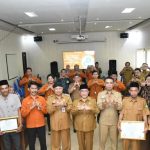 BPS Sumenep bersama Pemkab serta Pemdes binaan program Desa Cantik 2026 saat berfoto bersama usai sosialisai.
