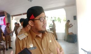 Bupati Sumenep, Ahcmad Fauzi menanggapi wacana PPPK dirumahkan selepas resepsi pelantika Tim Ahli Cagar Budaya.