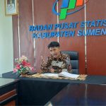 Kepala BPS Sumenep, Handoyo Wijoyo, saat memaparkan pelaksanaan sensus ekonomi dan inflasi Sumenep di bulan Mei 2026.