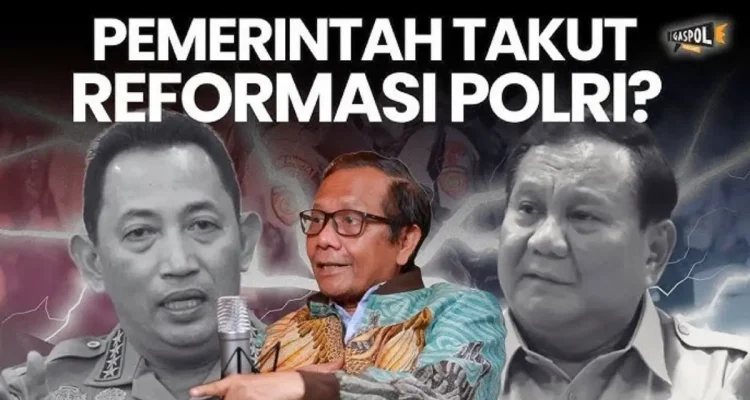 Mahfud MD menyebut sejak awal meragukan kesungguhan reformasi Polri dalam podcast Yutube Kompas.