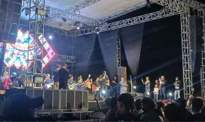 Irwan DA2 dan Muhammad Afsa Muhammad Afsal saat unjuk penampilan di Reksa Musicverse 2026. (Foto:porosbaru.com/aditya).