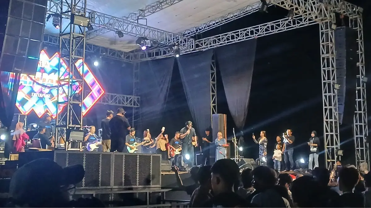 Muhammad Afsal saat unjuk penampilan di Reksa Musicverse 2026. (Foto:porosbaru.com/aditya).