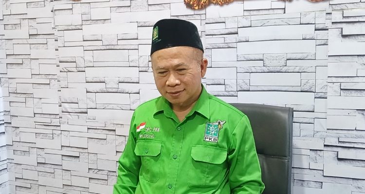 Ketua terpilih PKB Sumenep, Drs. Kamalil Irsyad, saat ditemui di Kantor PKB pasca pengemuman.