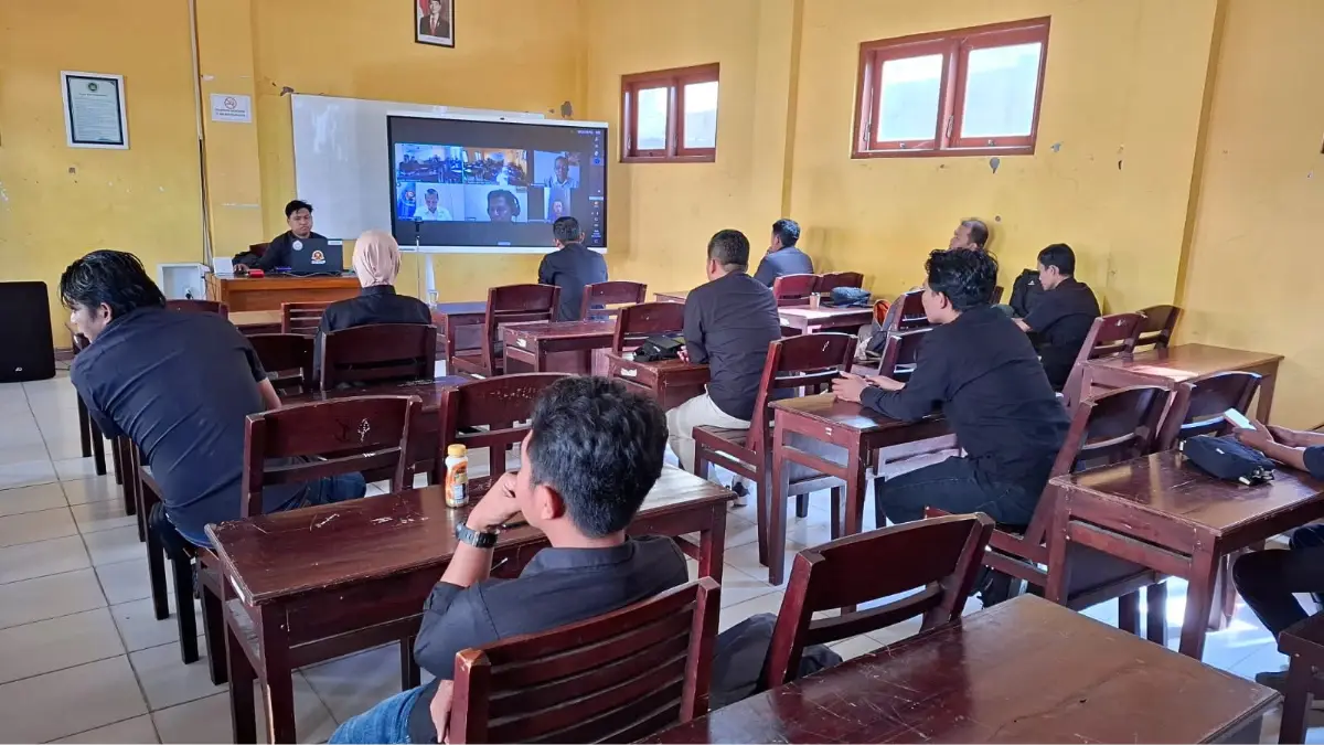 Suasana saat calon anggota PWI Sumenep mengikuti OKK.