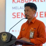 Kepala BPS Sumenep, Handoyo Wijoyo, saat sambutan dalam Sinergi Membangun Ekonomi Sumenep melalui Sensus Ekonomi 2026.