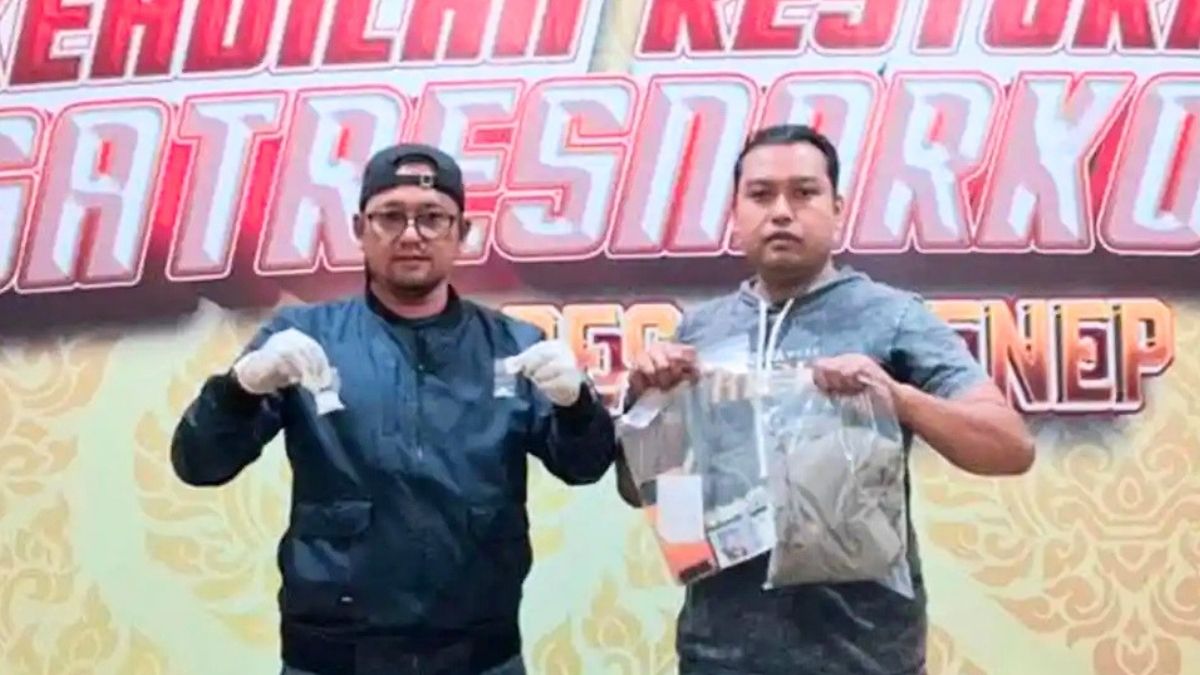 Ilustrasi Barang Bukti Sabu Polresta Sumenep