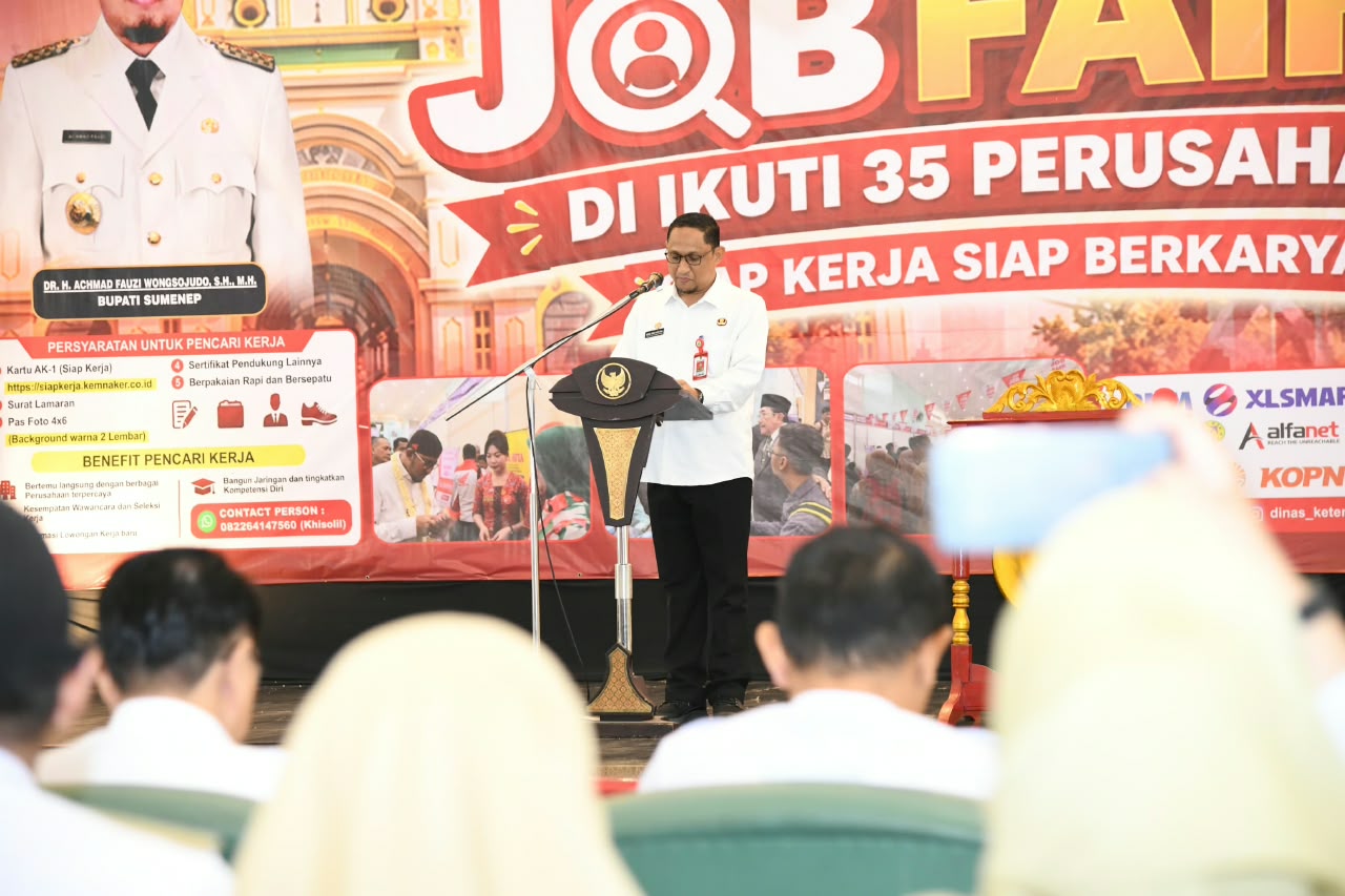 Job Fair 2026, Sekda Agus: Bursa Kerja Bagian Upaya Pemkab Sumenep Tekan Pengangguran 1 6c5a9dc2b6e48a23539420b258048c28463ccda1