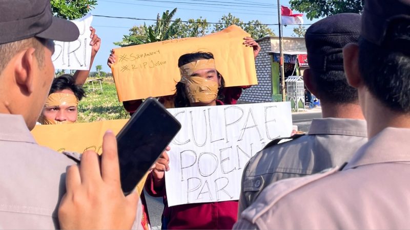 Protes Putusan Kasus Andre Yunus, Aliansi Mahasiswa Menggugat Gruduk DPRD Sumenep